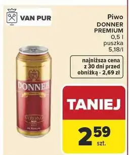 Carrefour Piwo Strong Beer puszka oferta