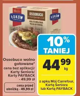 Carrefour Ossobuco wołowe gotowane oferta