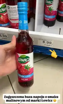 Dino Zagęszczona baza napoju malina zero cukru oferta