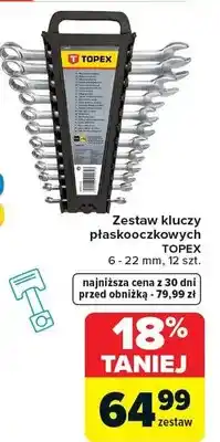 Carrefour Zestaw kluczy płaskooczkowych 6 - 22 mm, 12 szt oferta