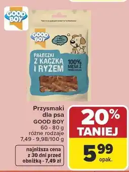 Carrefour Przysmaki dla psa Pałeczki z kaczką i ryżem oferta