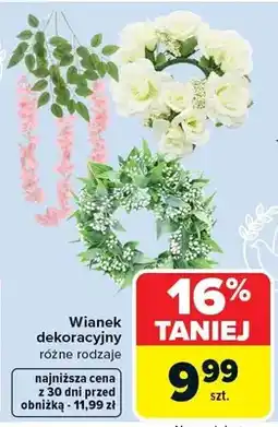 Carrefour Wianek dekoracyjny różne rodzaje oferta