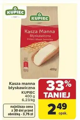Carrefour Kasza manna błyskawiczna oferta