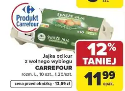 Carrefour Jajka od kur z wolnego wybiegu oferta