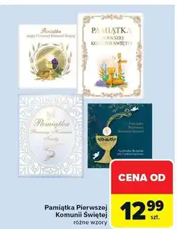 Carrefour Pamiątka Pierwszej Komunii Świętej różne wzory oferta
