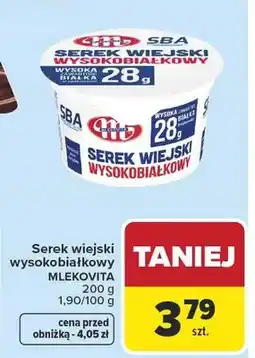 Carrefour Serek wiejski wysokobiałkowy oferta