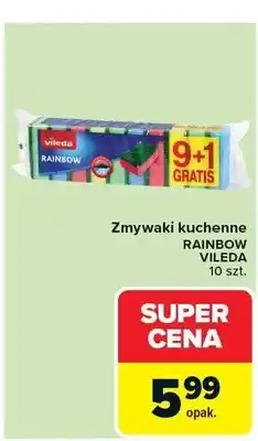 Carrefour Zmywaki kuchenne Rainbow 10 szt oferta