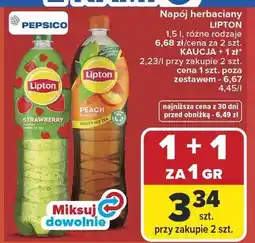 Carrefour Napój herbaciany Lipton Strawberry oferta