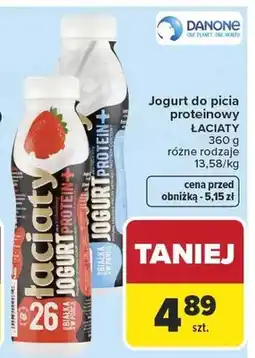 Carrefour Jogurt do picia proteinowy różne rodzaje oferta