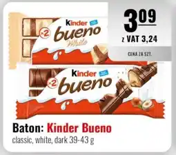 Eurocash Baton: Kinder Bueno classic, white, dark oferta