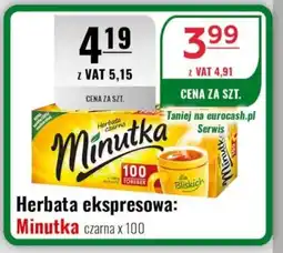 Eurocash Herbata ekspresowa: Minutka czarna oferta