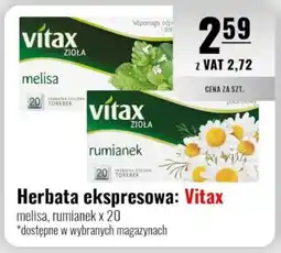 Eurocash Herbata ekspresowa: Vitax oferta
