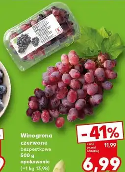Kaufland Winogrona czerwone bezpestkowe oferta