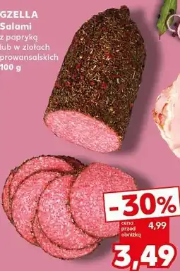 Kaufland GZELLA Salami z papryką lub w ziołach prowansalskich oferta