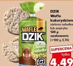 Kaufland Wafle kukurydziane zielona cebulka lub papryka DZIK oferta