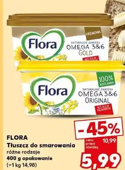 Kaufland FLORA Tłuszcz do smarowania różne rodzaje 400 g opakowanie oferta