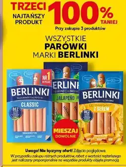 Kaufland Wszystkie parówki marki Berlinki oferta