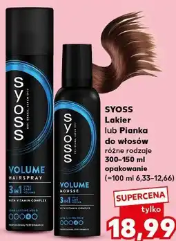 Kaufland Lakier lub Pianka do włosów oferta