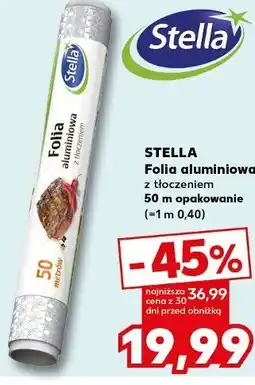Kaufland Folia aluminiowa z tłoczeniem STELLA oferta