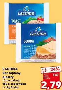 Kaufland LACTIMA Ser topiony plastry różne rodzaje 130 g opakowanie oferta