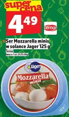 Topaz Ser Mozzarella minis w solance Jager oferta