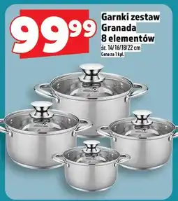 Topaz Garnki zestaw Granada 8 elementów oferta