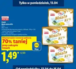 Lidl Masło ekstra 83% oferta