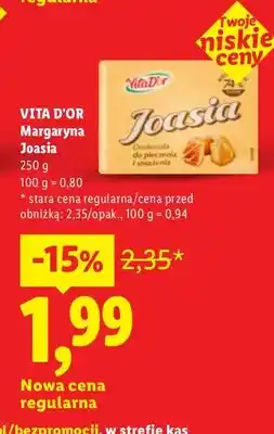 Lidl Margaryna Joasia Vita D'or oferta