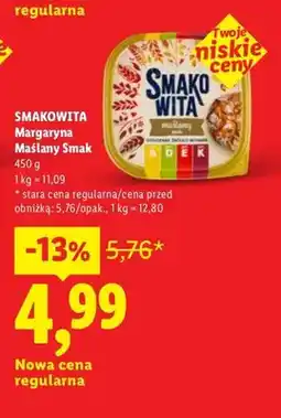 Lidl Margaryna Maślany Smak Smakowita oferta