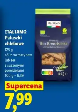 Lidl Paluszki chlebowe sól z rozmarynem lub ser z suszonymi pomidorami oferta