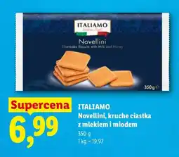 Lidl Novellini, kruche ciastka z mlekiem i miodem oferta