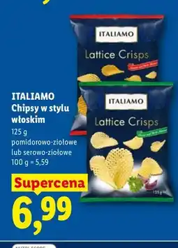 Lidl Chipsy w stylu włoskim pomidorowo-ziołowe lub serowo-ziołowe oferta