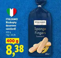 Lidl Biszkopty deserowe savoiardi oferta