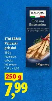 Lidl Paluszki grissini rozmaryn, cebula lub sezam oferta