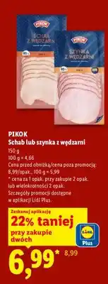 Lidl Schab lub szynka z wędzarni oferta