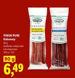 Lidl Kabanosy drobiowo-wieprzowe lub wieprzowe oferta