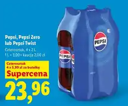 Lidl Pepsi, Pepsi Zero lub Pepsi Twist czterosztukt oferta