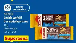 Lidl Lekkie wafelki bez dodatku cukru różne rodzaje oferta