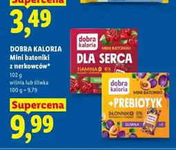 Lidl Mini batoniki z nerkowców wiśnia lub śliwka oferta
