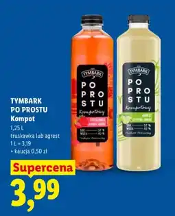 Lidl Kompot truskawka lub agrest oferta