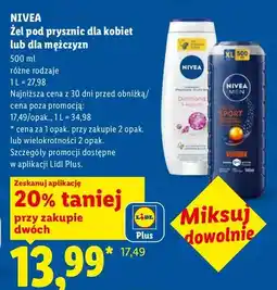 Lidl Żel pod prysznic dla kobiet lub dla mężczyzn różne rodzaje oferta