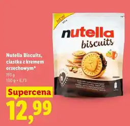 Lidl Biscuits, ciastka z kremem orzechowym oferta