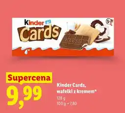 Lidl Cards, wafelki z kremem oferta
