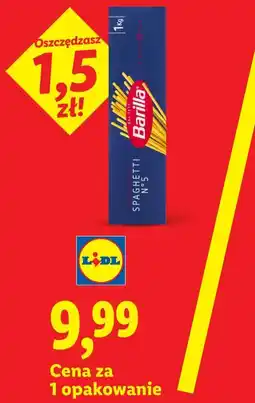 Lidl Makaron spaghetti Barilla oferta