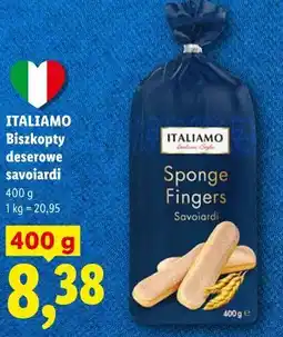 Lidl ITALIAMO Biszkopty deserowe savoiardi oferta