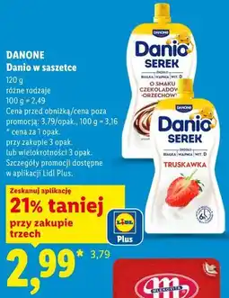 Lidl DANONE Danio w saszetce oferta