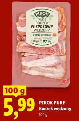 Lidl PIKOK PURE Boczek wędzony oferta