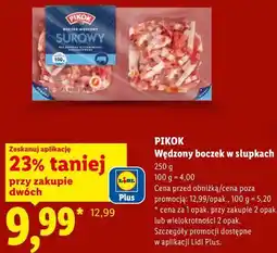 Lidl PIKOK Wędzony boczek w słupkach oferta