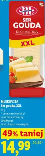Lidl MLEKOVITA Ser gouda, XXL oferta
