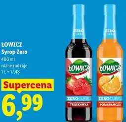 Lidl ŁOWICZ Syrop Zero oferta